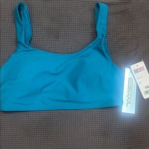 Women's teal bikini top, new with tags